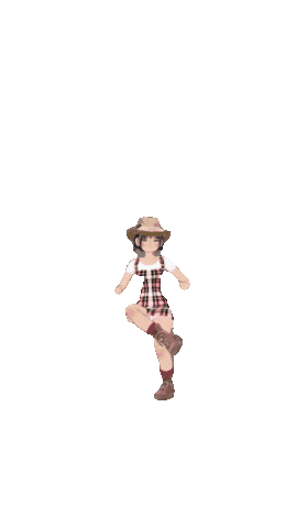 Festa Junina Girl Sticker