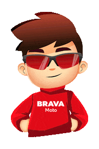 bravamoto honda motos moto honda motohonda bravinha Sticker