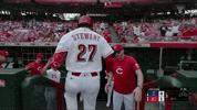 High Five Cincinnati Reds GIF by MLB
