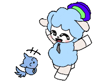 riruta_s lovely かわいい sheep キュート Sticker