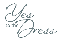 Wedding Dress Yes Sticker by The Wedding Shoppe
