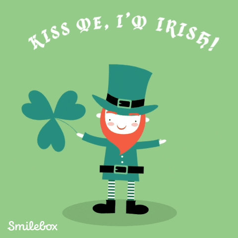 St Patricks Day Kiss GIF by Smilebox