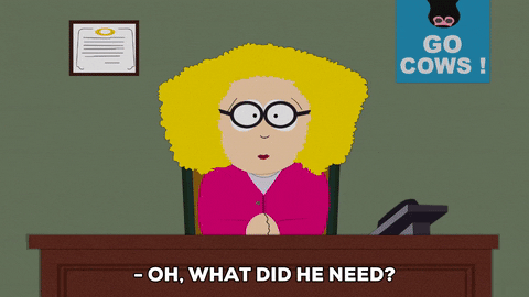 office wondering GIF by South Park 