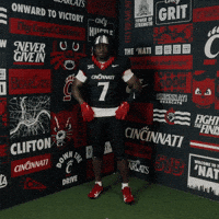 Cincinnati Football Motion GIF by Cincinnati Bearcats