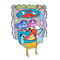 magicalcorneranimator cuac cuac design cuac happy Sticker