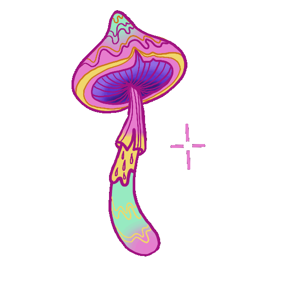 Jigglejiggle93 trippy psychedelic magic witch Sticker