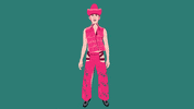 John Wayne Pink GIF by Kiri Mioki