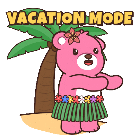 Happy Teddy Bear Sticker by BEARISH