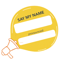 Say My Name Megaphone Sticker by Georgian College