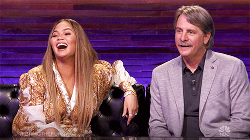 Chrissy Teigen Laughing GIF by NBC