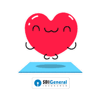 State Bank Of India Heart Sticker by SBI General Insurance
