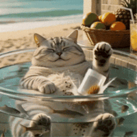 Stressed Tabby Cat GIF