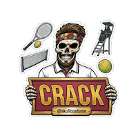 Skull Deporte Sticker