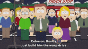 butters stotch crowd GIF by South Park 