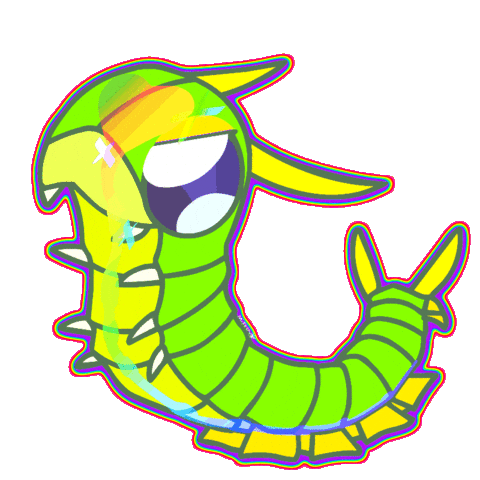 Rainbow Sparkling Sticker by miyrumiyru