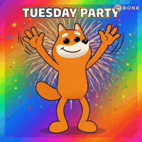 Rainbow Gradient Arms Waving GIF by BONK