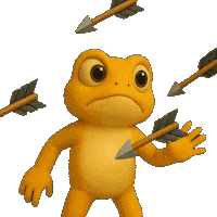Frog Arrows Sticker by Turbo Toad