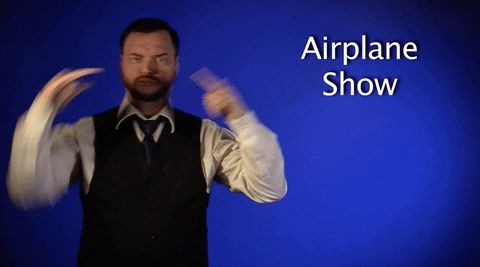 sign language airplane show GIF by Sign with Robert