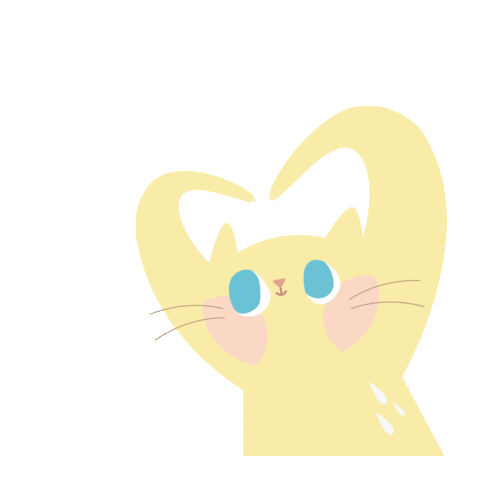 cat love Sticker
