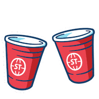 STwyjazdy beer redcups stwyjazdy Sticker