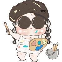Girl Sticker
