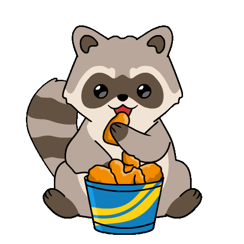 Fast Food Eating Sticker by Ordinary Frends