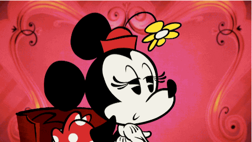 mickey mouse wink GIF