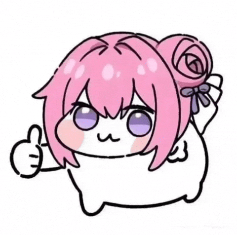 Pink Hair Thumbs Up GIF