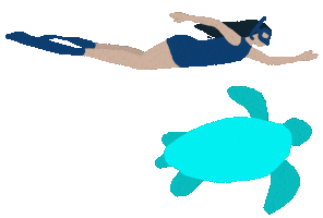 Deep Sea Swimming Sticker