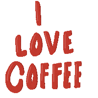 I Love Coffee Sticker