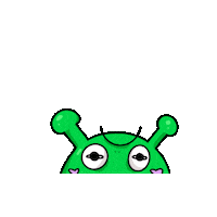 KitsaOnetoo love girl weird alien Sticker