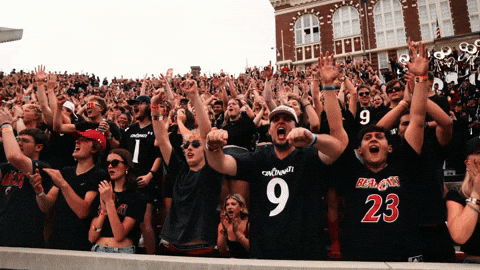 Cincinnati Football GIF by Cincinnati Bearcats