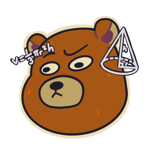 Confused Grizzly Bear Sticker by MokaJake for iOS & Android | GIPHY