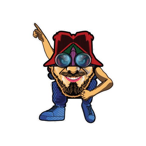 saulonrepeat giphygifmaker party dancing digital art Sticker