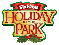 sixflags six flags holiday in the park Sticker