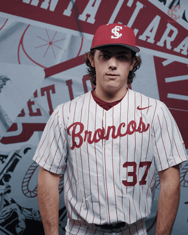 Bronco Baseball GIF by Santa Clara Broncos