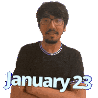 January 23 Sticker