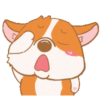 Sad Corgi Sticker
