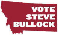 Steve Bullock Montana Sticker by Montanans For Bullock