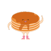 Pancakes Sticker by VeronikaWorks