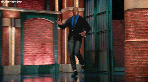 seth meyers happy dance GIF by Late Night with Seth Meyers
