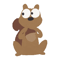 stopmotreats fall squirrel squirrels stopmotreats Sticker