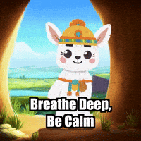 Meditation Be Calm GIF by Llamaozi