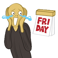 Happy Oh My God Sticker