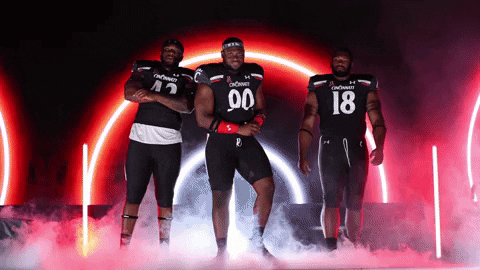 Flexing University Of Cincinnati GIF by Cincinnati Bearcats