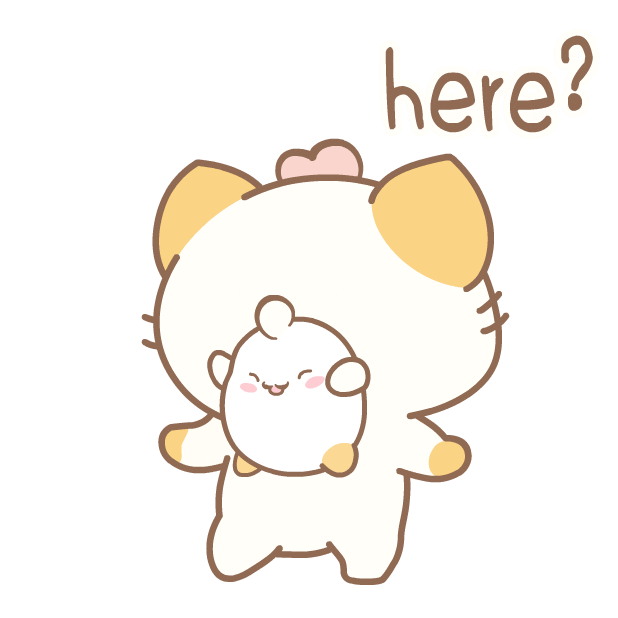 Hide-And-Seek Cat Sticker