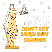 Elon Musk Vote Blue Sticker by Creative Courage