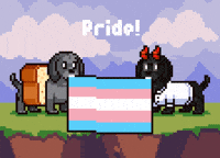 Trans Day Of Visibility Pride GIF by Abstract HotDogs