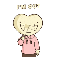 Im Out Over It Sticker by LT3 Creations
