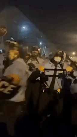 Projectiles Thrown as Police Face Off With Protesters on Streets of Philadelphia